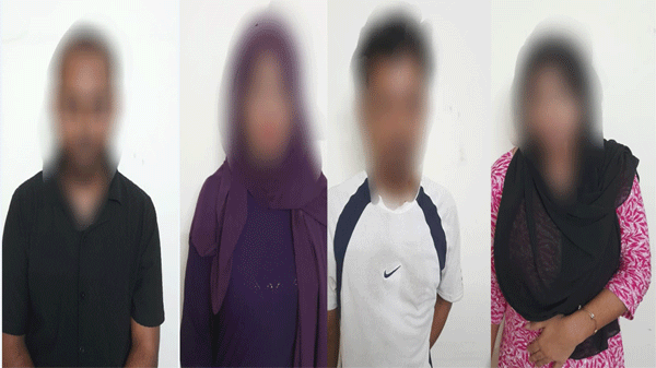 সিলেটে আবাসিক হোটেলে অনৈতিক কাজ, আ ট ক ৪ নারী-পুরুষ