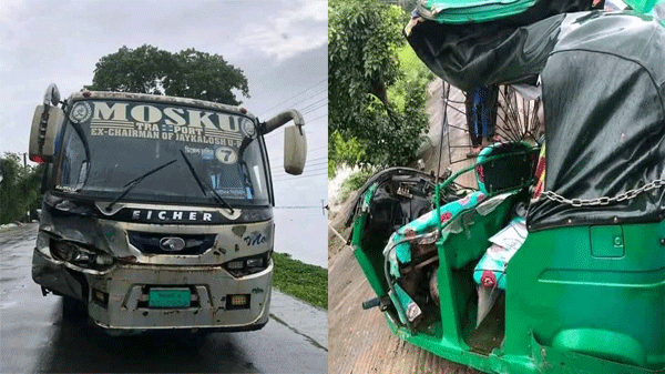 সুনামগঞ্জে বাস সিএনজির মুখোমুখি সংঘর্ষে দুই শিক্ষার্থীসহ নিহত তিন,আহত ২