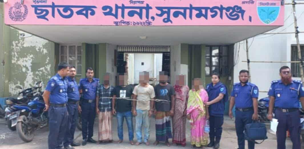 ছাতকে পুলিশের উপর হামলার ঘটনায় গ্রেফতার ৬