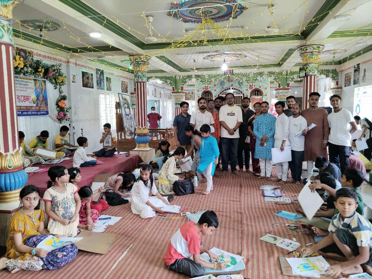 সুনামগঞ্জের রাধাকৃষ্ণ মন্দিরে ৪দিনব্যাপী কুইজ,চিত্রাংঙ্কন প্রতিযোগিতা ও লীলা-কীর্তন শুরু