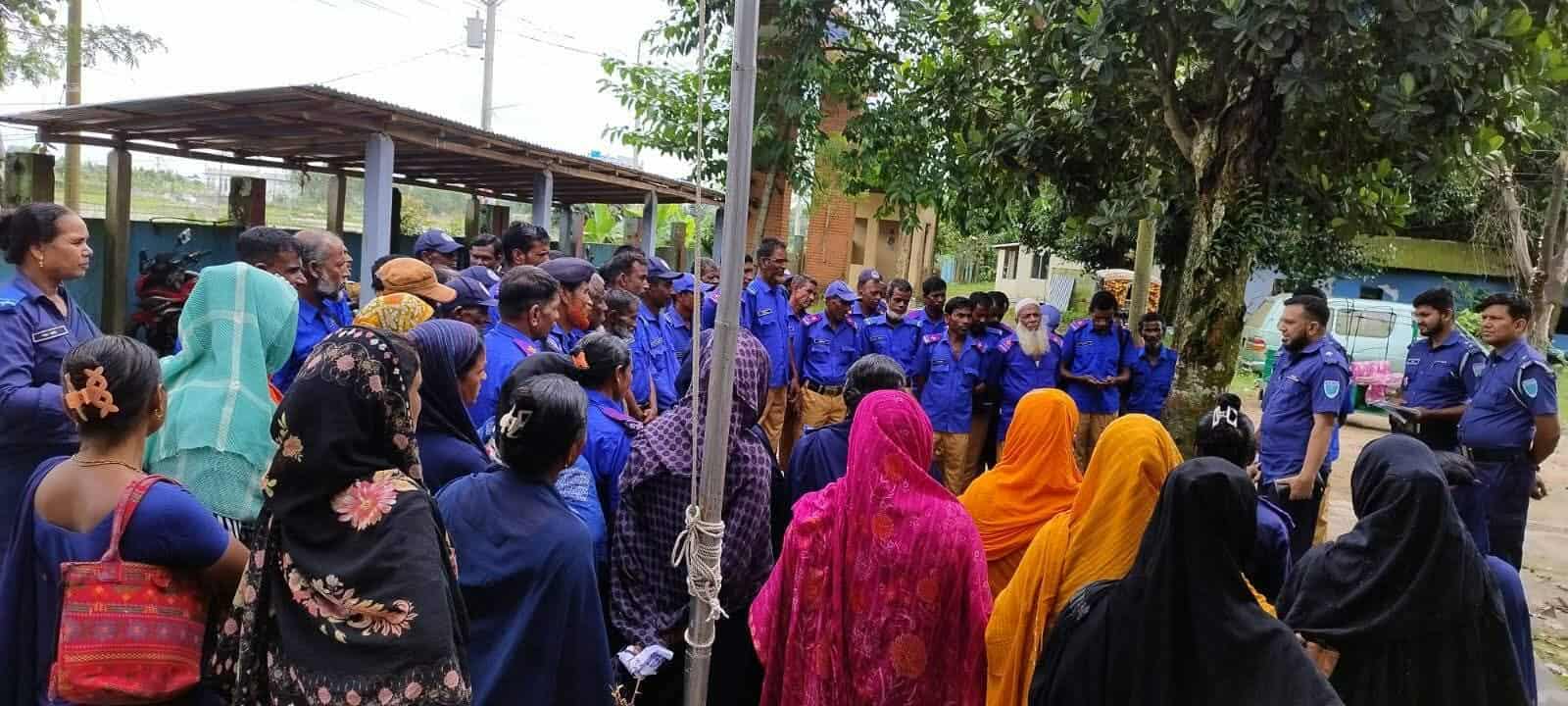 বানিয়াচংয়ে আসন্ন দুর্গাপূজা উপলক্ষে চৌকিদার প্যারেড