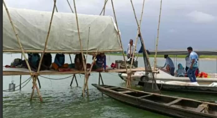 টাঙ্গুয়ার হাওরে অবৈধভাবে মাছ ধরায় ৫ জেলের কারাদণ্ড