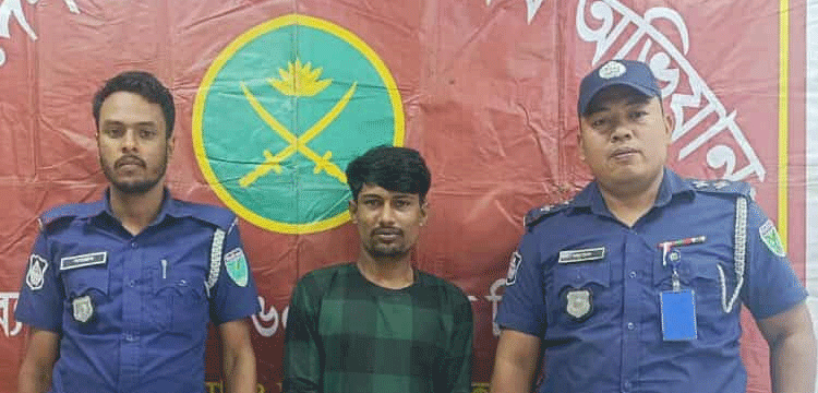 মাধবপুরে সেনাবাহিনীর অভিযানে স্মার্টফোনসহ ছিনতাইকারী আটক