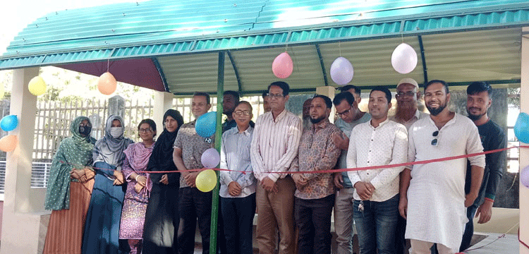 কমলগঞ্জে অভিভাবক ছাউনির উদ্বোধন