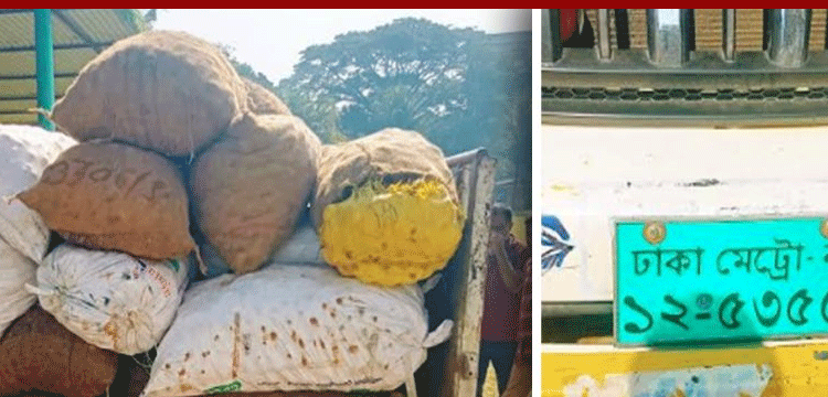 সিলেটে পিকআপভর্তি ভারতীয় আলু জব্দ, পালালেন চালক–হেলপার