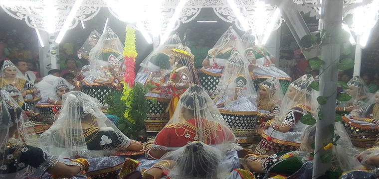 কমলগঞ্জে শেষ হলো মণিপুরী সম্প্রদায়ের মহারাসোৎসব