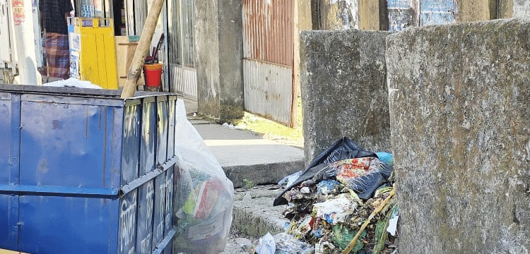 সিসিকের ১২ নং ওয়ার্ড : ময়লা-আবর্জনার দুর্গন্ধে অতিষ্ঠ এলাকাবাসী