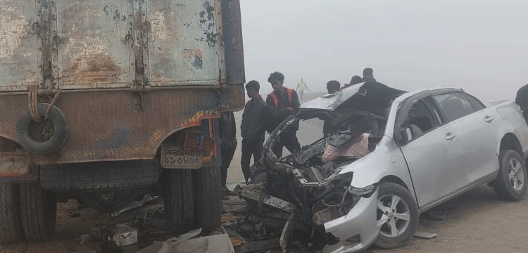 সিলেটে কার ও ট্রাকের মুখোমুখি সংঘর্ষে ১ জনের মৃত্যু