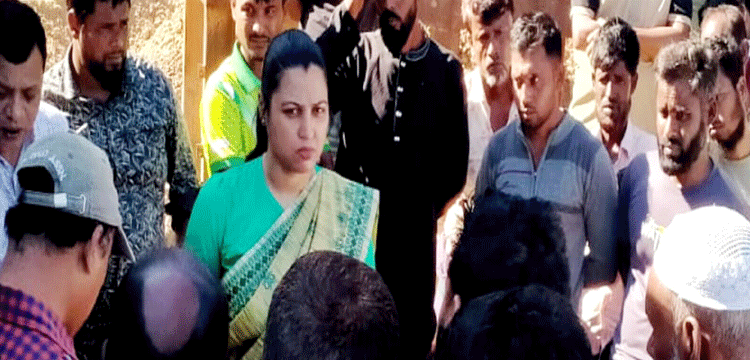 জৈন্তাপুরে প্রশাসনের অভিযানে সাড়ে আট হাজার ঘনফুট বালু জব্দ