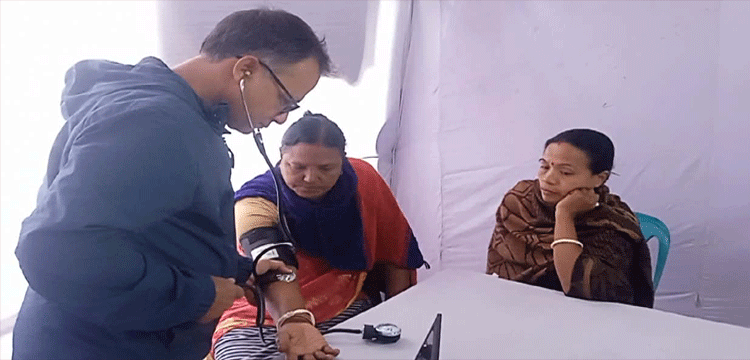 কমলগঞ্জ বাঘবাড়ি যুব ও ক্রীড়া সমাজ কল্যাণ সংস্থার ফ্রি মেডিকেল ক্যাম্প