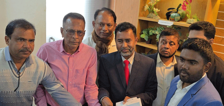 সুনামগঞ্জ-১ আসনে মনোনয়ন ফরম সংগ্রহ করলেন বিএনপির প্রার্থী আনিসুল হক