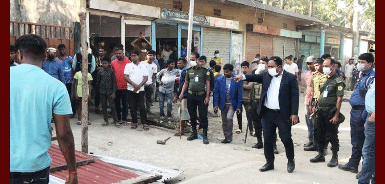 দিরাইয়ে প্রশাসনের উচ্ছেদ অভিযানে দখলমুক্ত হলো বাজারের ফুটপাত