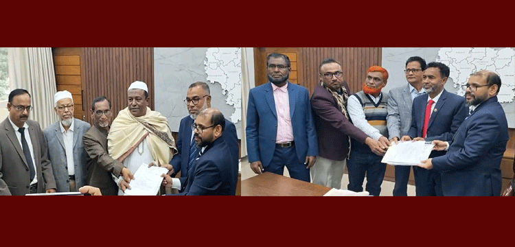 সুনামগঞ্জে উৎসবমুখর পরিবেশে বিভিন্ন দলের প্রার্থীদের মনোনয়ন দাখিল