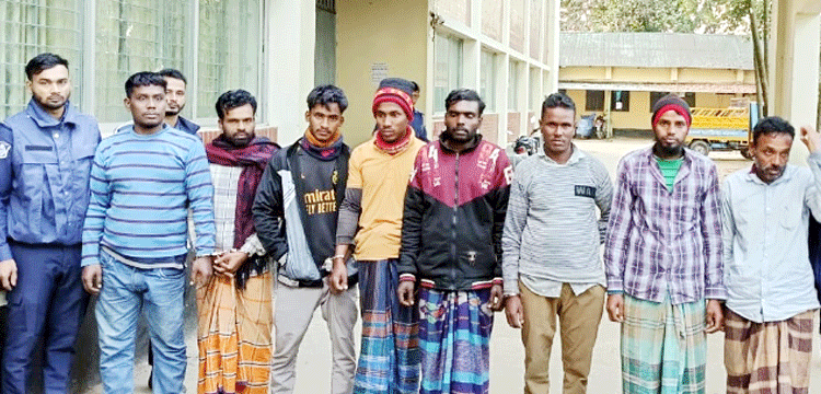 কোম্পানীগঞ্জে অবৈধ বালুপাথর উত্তোলন, আটজনের কারাদণ্ড