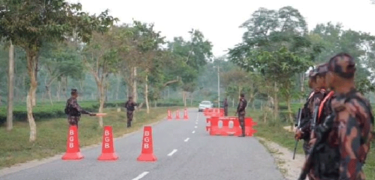 সিলেটের সীমান্ত এলাকায় বিজিবির নিরাপত্তা জোরদার, চেকপোস্টে তল্লাশি অব্যাহত