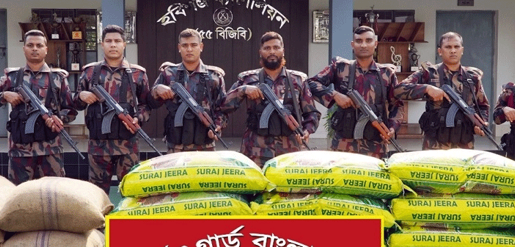 মাধবপুরে আটষট্টি লক্ষ টাকার ভারতীয় কসমেটিকস ও জিরা জব্দ