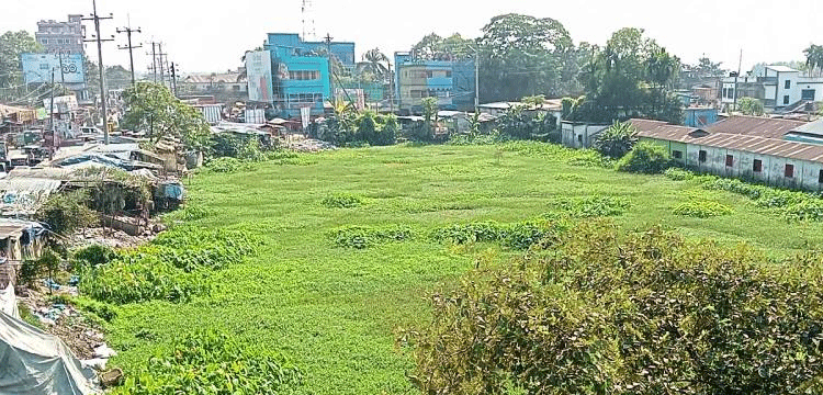 ময়লার ভাগাড়ে হবিগঞ্জে হারিয়ে যাচ্ছে শতবর্ষী দীঘি