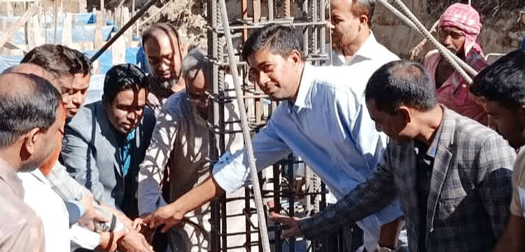 ছাতকে এসপিপিএম উচ্চ বিদ্যালয়ের নতুন একাডেমিক ভবনের ভিত্তি প্রস্তর স্থাপন
