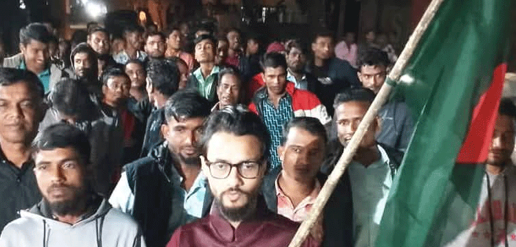 গোয়াইনঘাটে জাহিদ খানের বহিষ্কারাদেশ প্রত্যাহারে আনন্দ মিছিল