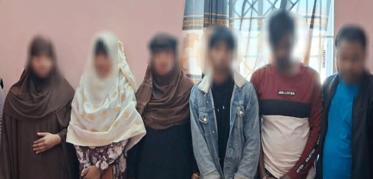 দক্ষিন সুরমায় হোটেল থেকে নারীসহ ৬ জন আটক