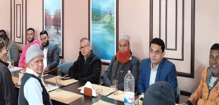 সুনামগঞ্জের ভোটারদের সাথে ব্যারিস্টার আনোয়ার হোসেনের মত-বিনিময়