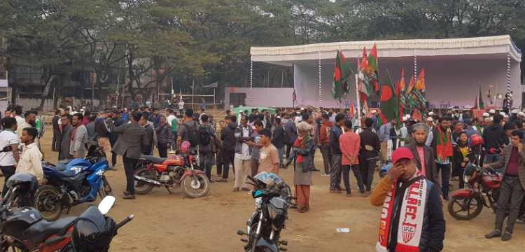 মঞ্চ প্রস্তুত,নেতার অপেক্ষায় সিলেট