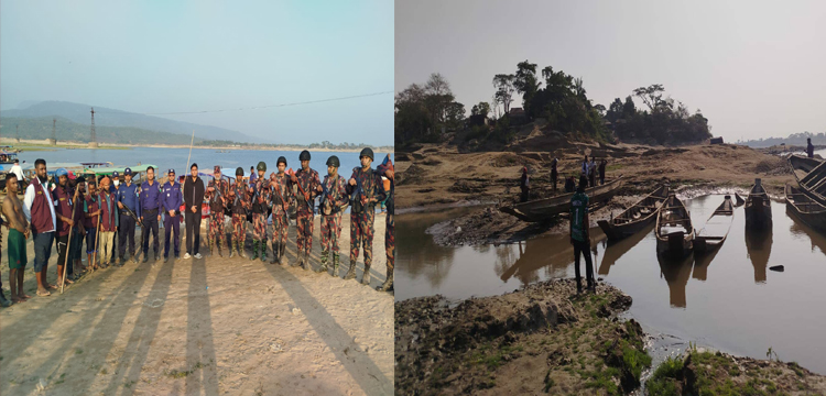 ধলাই নদীর বালু–পাথর রক্ষায় কোম্পানীগঞ্জে টাস্কফোর্সের অভিযান