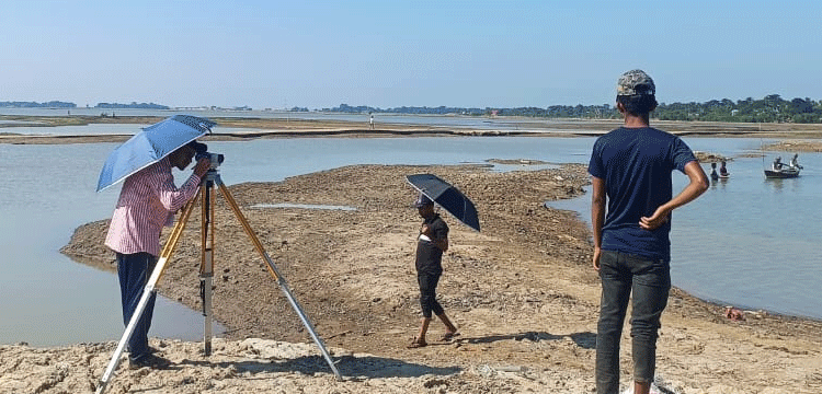 সময়সীমা পেরিয়ে গেলেও শাল্লায় হাওরে শুরু হয়নি ফসল রক্ষা বাধঁ কাজ