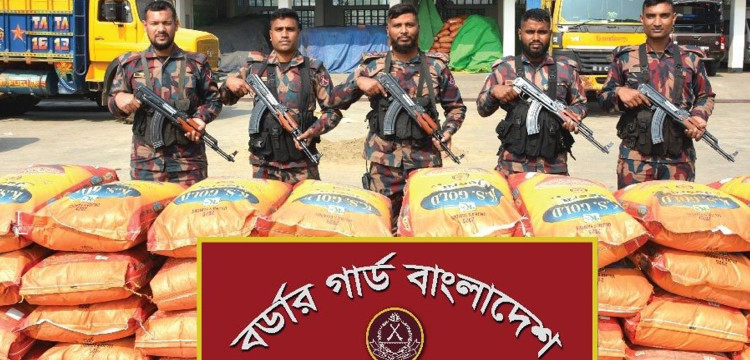 মাধবপুরে প্রায় দেড় কোটি টাকার ভারতীয় চোরাইপণ্য জব্দ