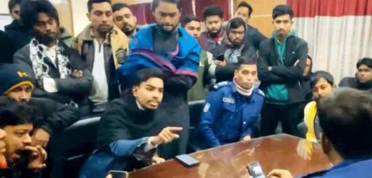 শায়েস্তাগঞ্জ থানায় উত্তপ্ত বাক্যবিনিময়, বৈষম্যবিরোধী নেতার মন্তব্য ঘিরে বিতর্ক