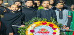 হবিগঞ্জে শহীদ মিনারে পুষ্পস্তবক অর্পণ করলেন সেই মাহদী