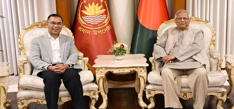 তারেক রহমানকে প্রধান উপদেষ্টার অভিনন্দন