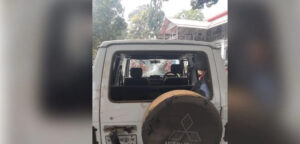 মাধবপুরে তেলিয়াপাড়া চা বাগানের ম্যানেজারের গাড়ি ভাঙচুর