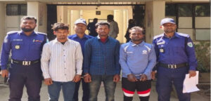 তাহিরপুরে নিয়মিত অভিযানে ৩ আসামি গ্রেফতার ও নৌকা জব্দ