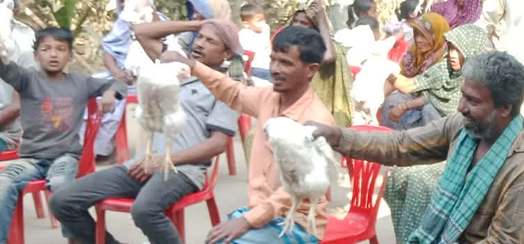 গোয়াইনঘাটে হতদরিদ্রদের মাঝে যুক্তরাজ্যপ্রবাসীর খাদ্যসামগ্রী বিতরণ